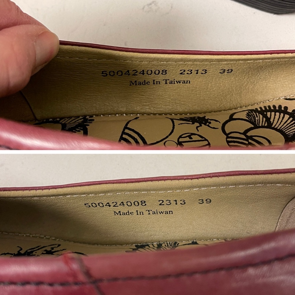 FLY London Women's Wedge Pump Bordeaux Pumps Size Euro 39 US 8 - 8 1/2 approx - Picture 16 of 17